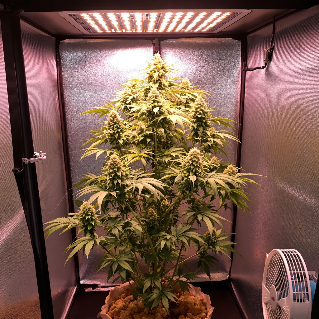 Planta de cannabis Green Door Kush en fase de floración — 120-180 cm feminizada