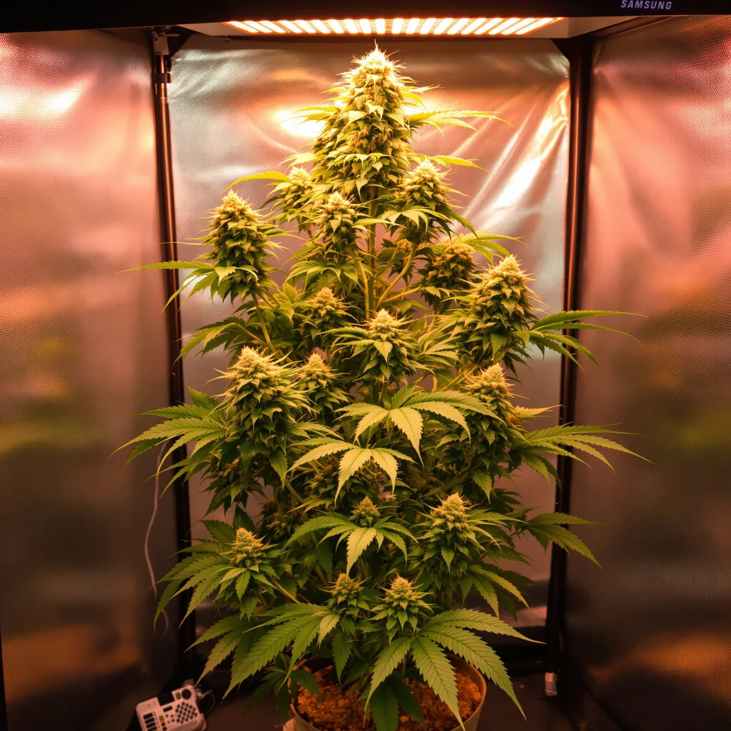 Planta de cannabis Green Goblin en fase de floración — 120-180 cm feminizada