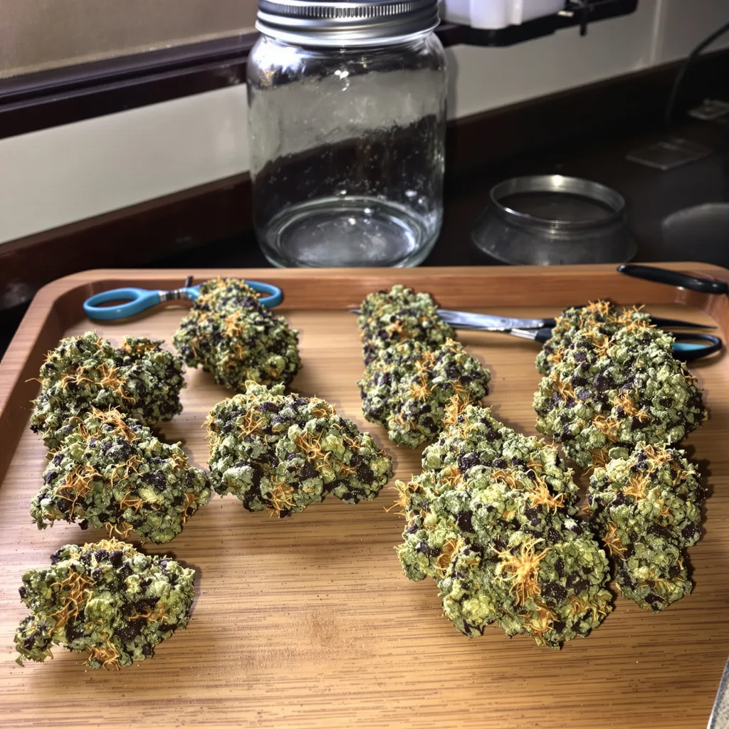Green Love Potion 76% indica / 24% sativa — flor con tricomas visibles