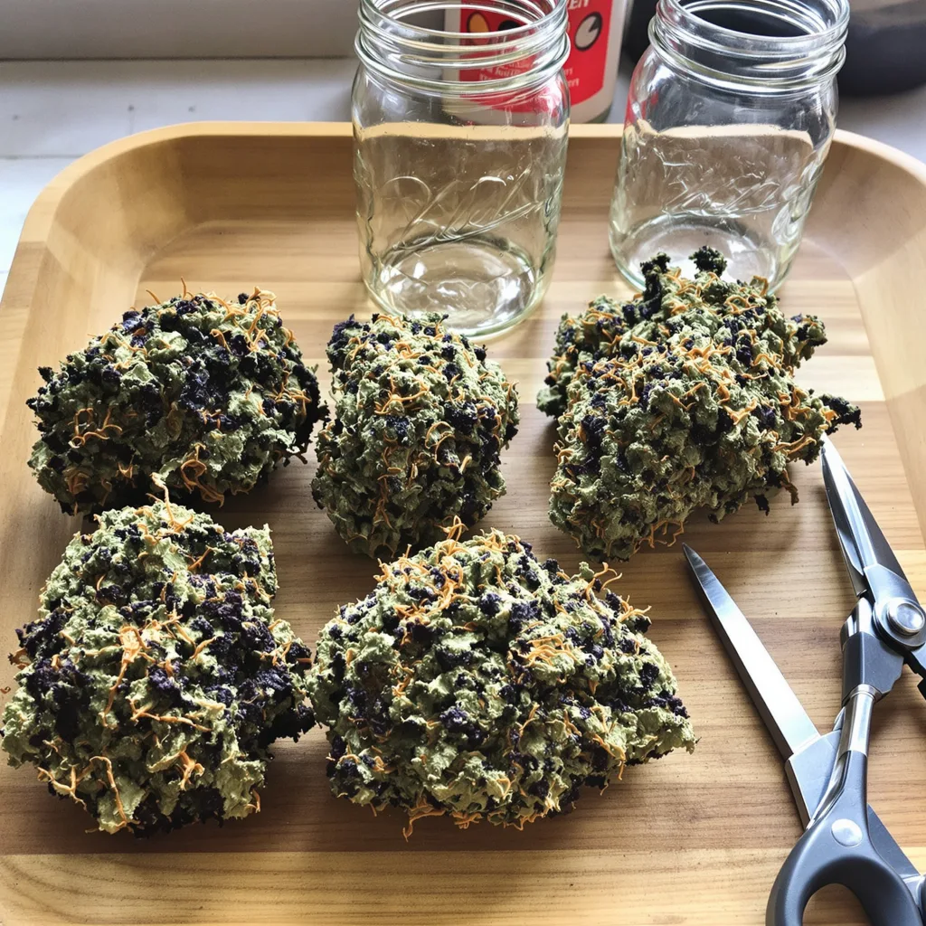 Green Poison 80% indica / 20% sativa — flor con tricomas visibles