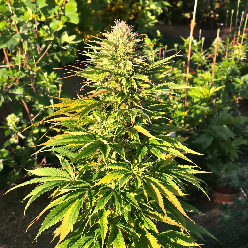 Green Poison 80% indica / 20% sativa — flor con tricomas visibles