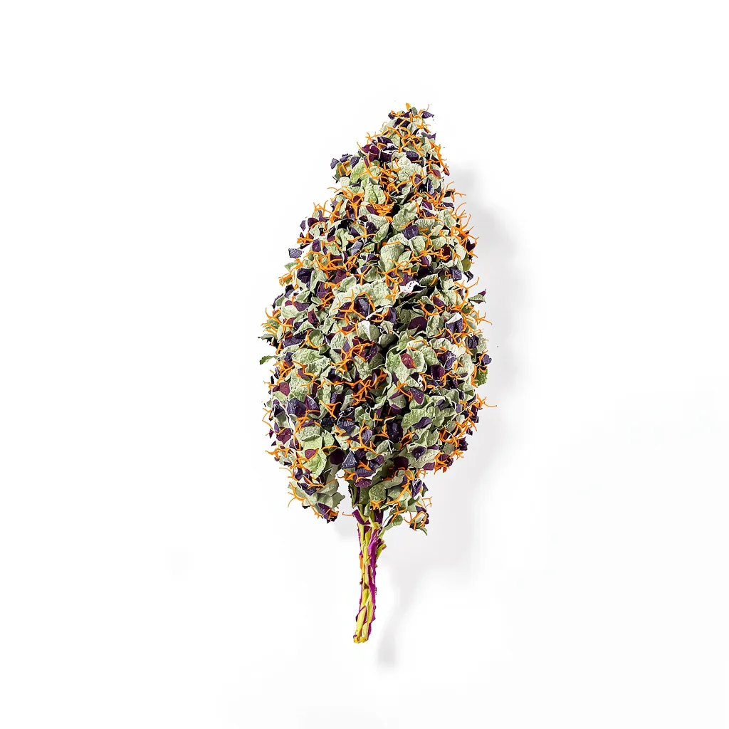Green Poison 80% indica / 20% sativa — flor con tricomas visibles