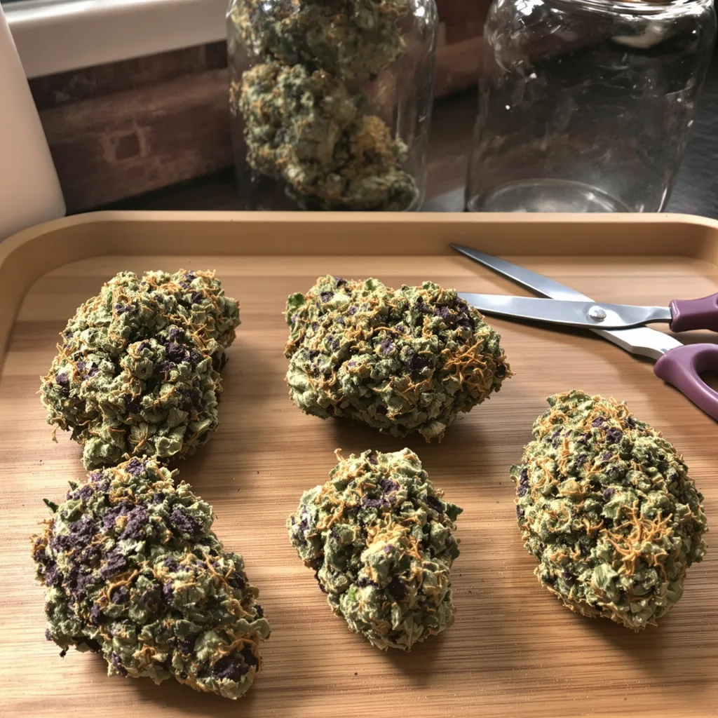 Green Poison 80% indica / 20% sativa — flor con tricomas visibles