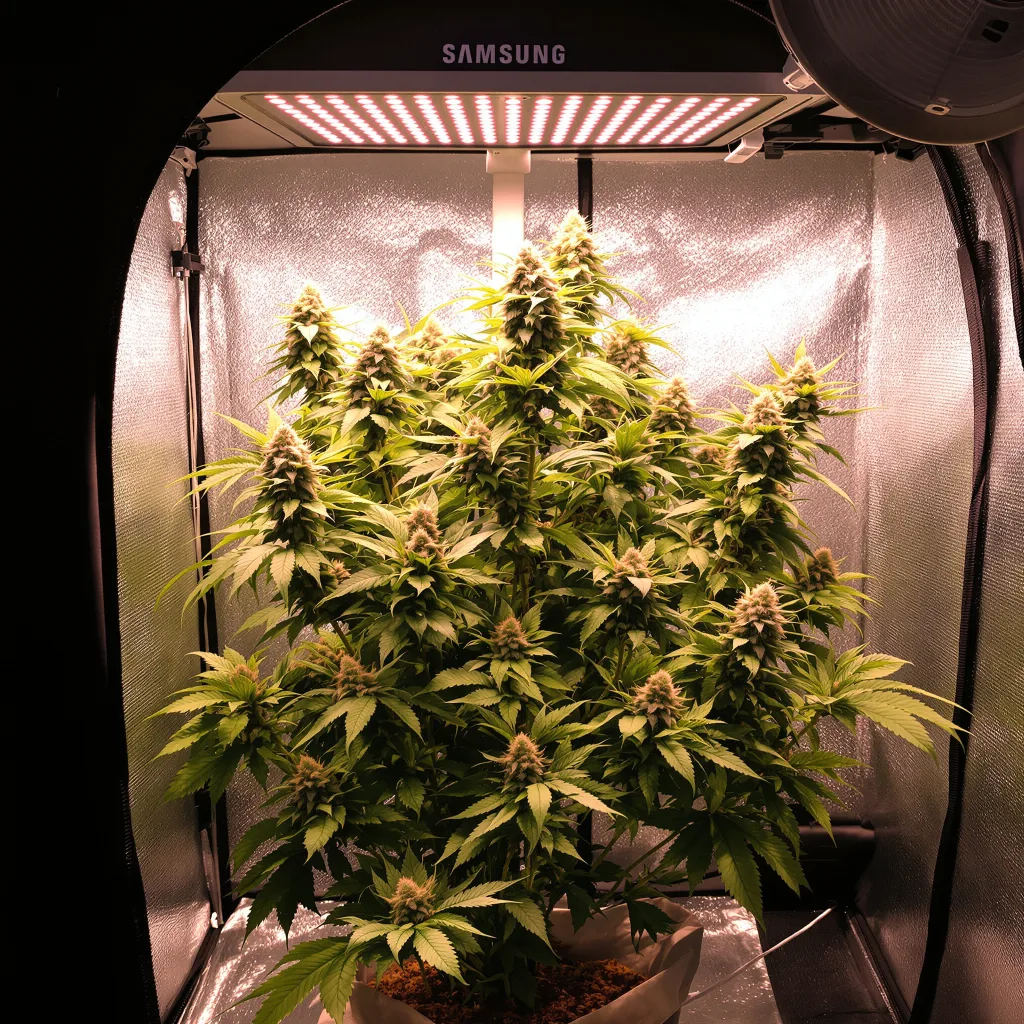 Planta de cannabis Green Poison en fase de floración — 90-130 cm feminizada