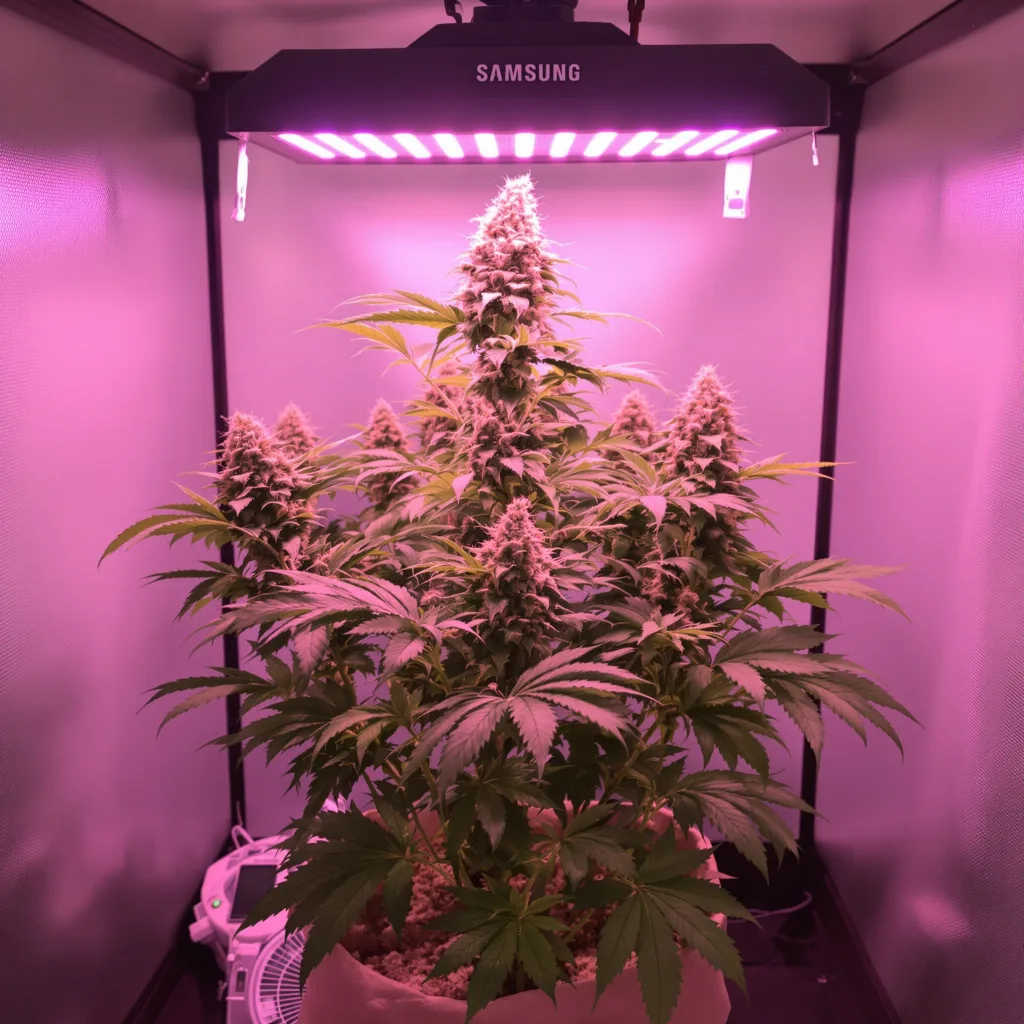 Planta de cannabis Green Ribbon en fase de floración — 60-100 cm autofloración