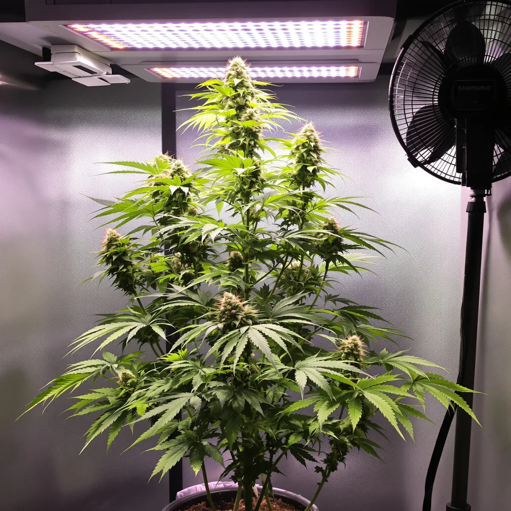Planta de cannabis Grilled Cheese en fase de floración — 60-100 cm autofloración