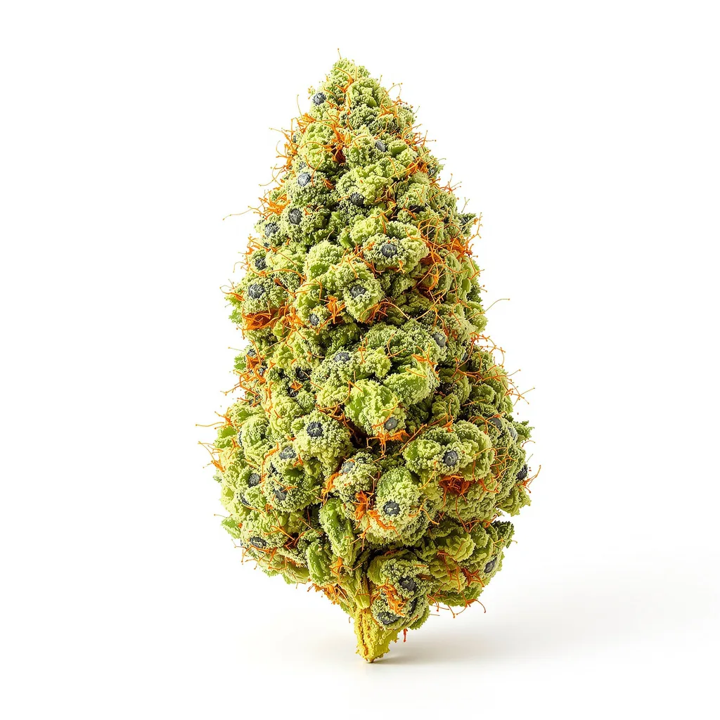 Grilled Cheese 22% indica / 78% sativa — flor con tricomas visibles