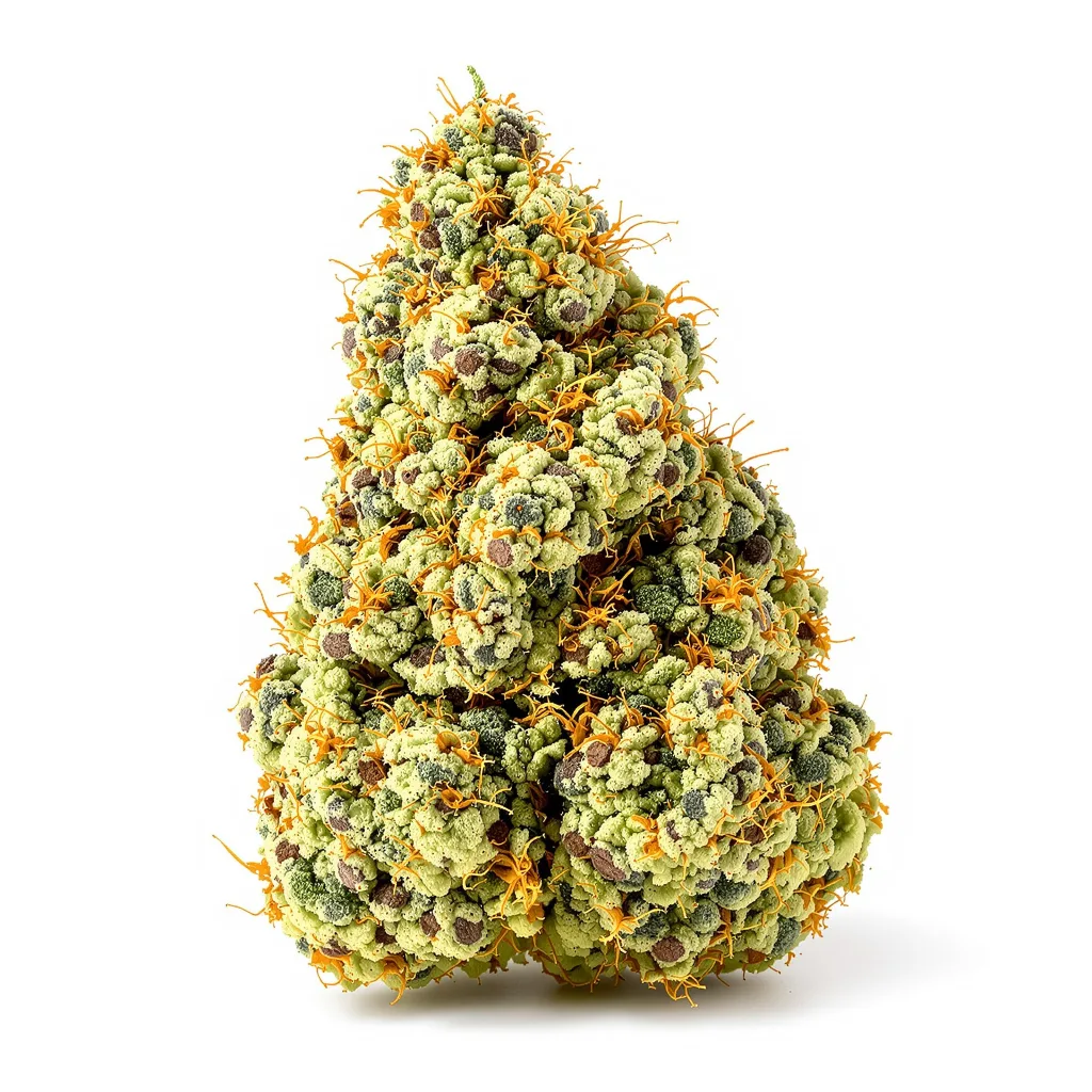 Grilled Cheese 22% indica / 78% sativa — flor con tricomas visibles
