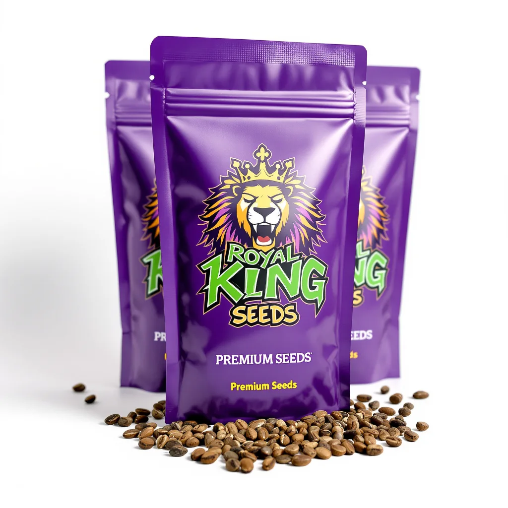 Gupta Kush 44% indica / 56% sativa — flor con tricomas visibles