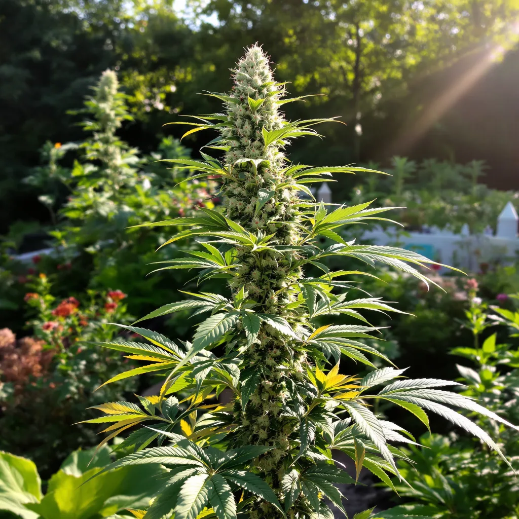 Guptilla 58% indica / 42% sativa — flor con tricomas visibles