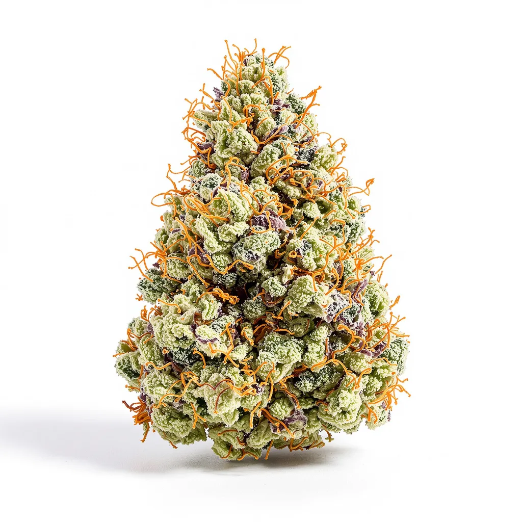 Guptilla 58% indica / 42% sativa — flor con tricomas visibles