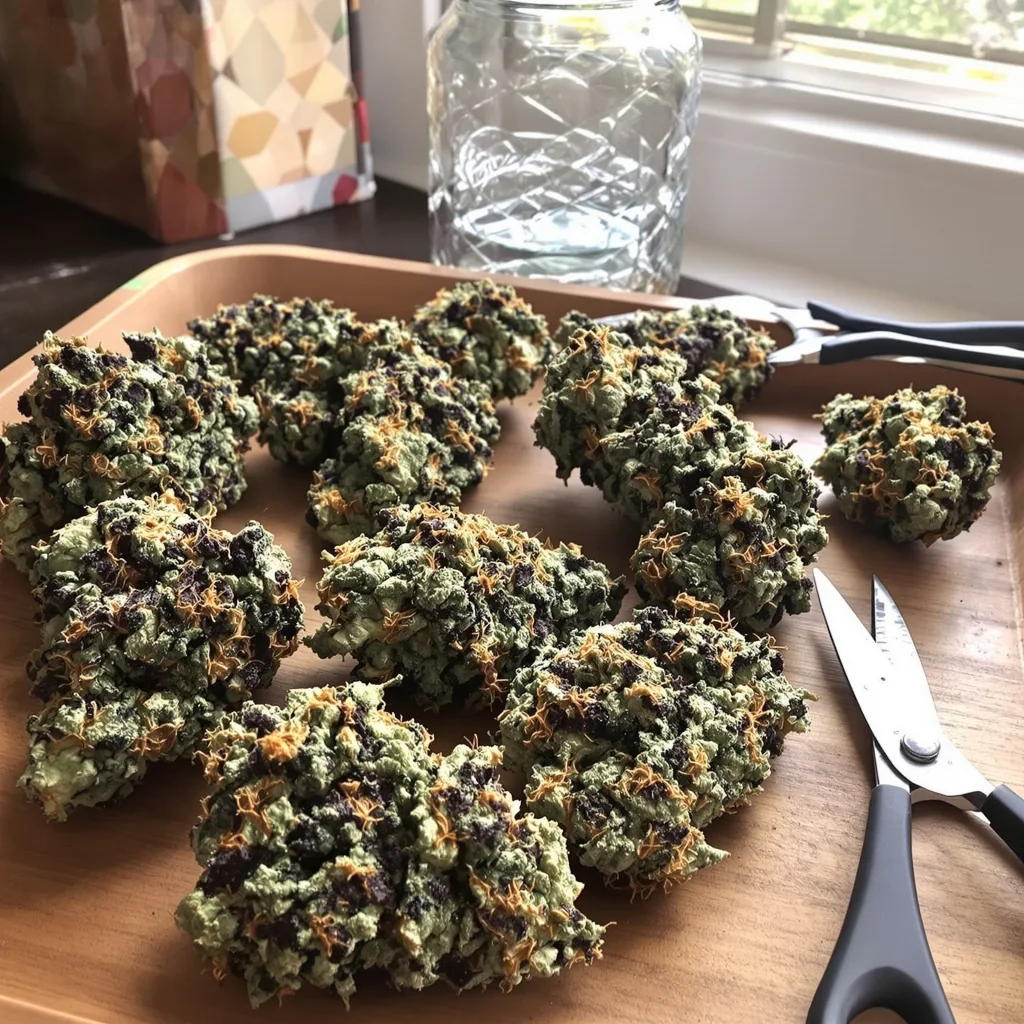 Hammerhead 71% indica / 29% sativa — flor con tricomas visibles