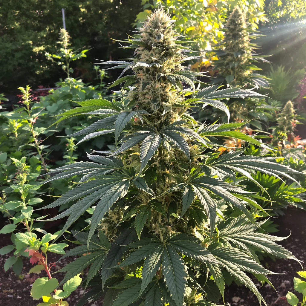 Hammerhead 71% indica / 29% sativa — flor con tricomas visibles