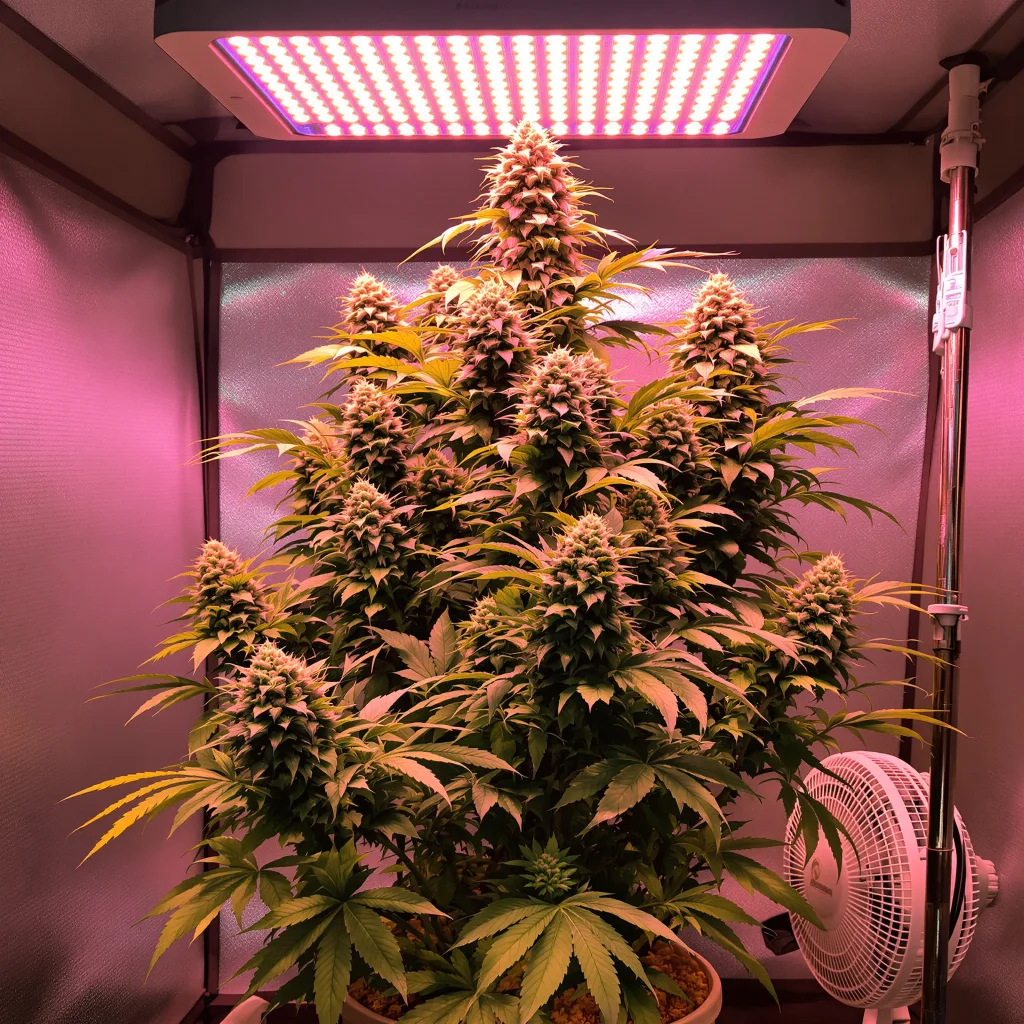 Planta de cannabis Han Burger en fase de floración — 120-180 cm feminizada
