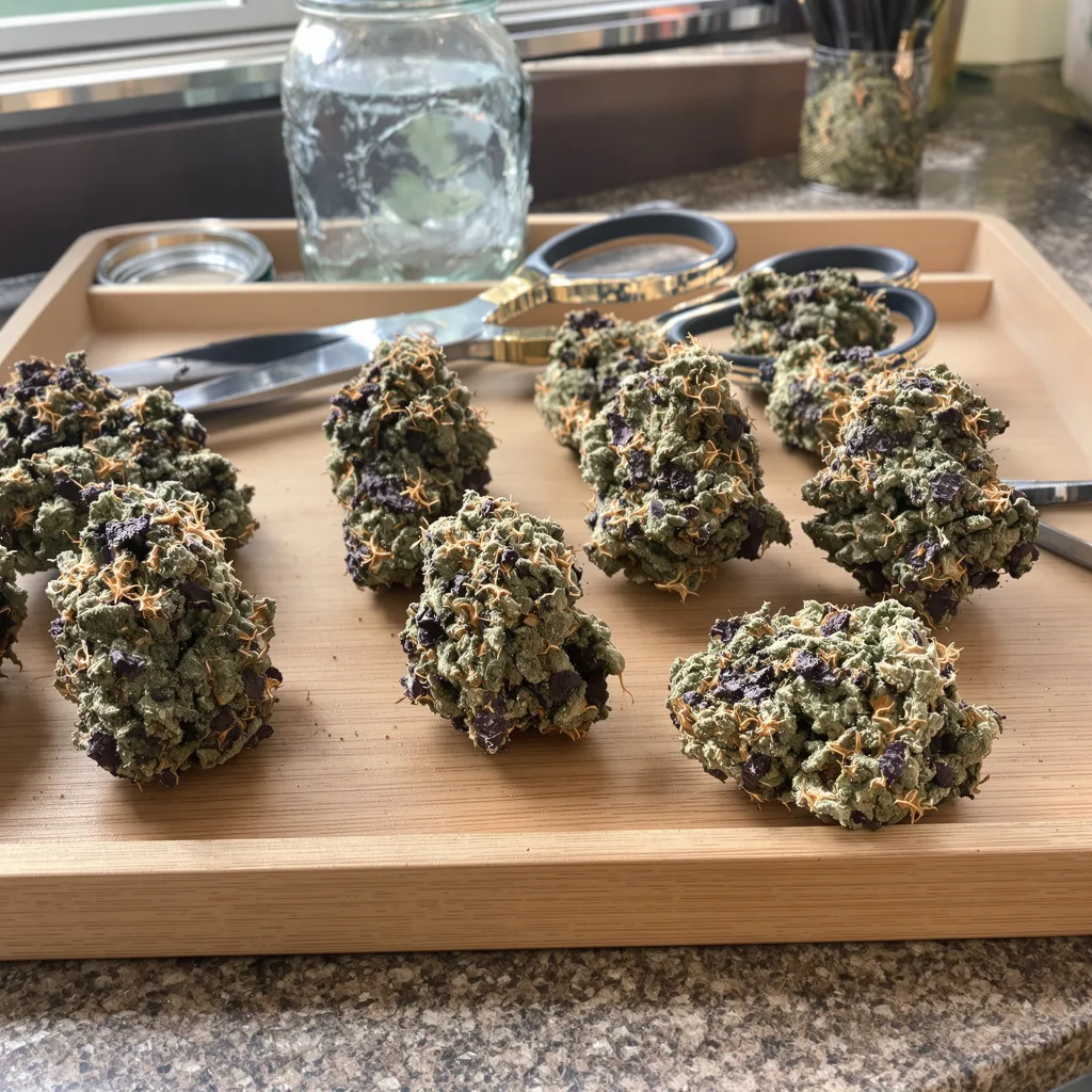 Hash Plant 80% indica / 20% sativa — flor con tricomas visibles