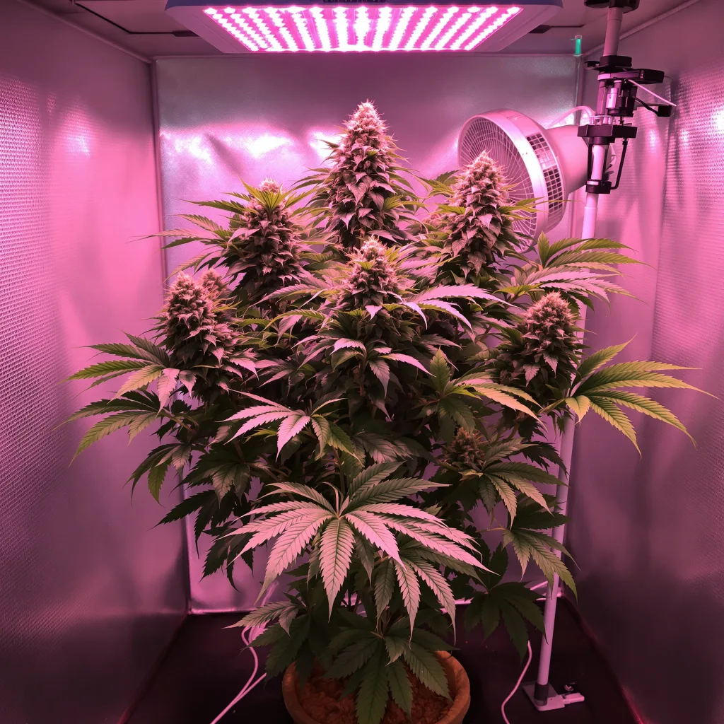 Planta de cannabis Hash Plant en fase de floración — 60-100 cm autofloración