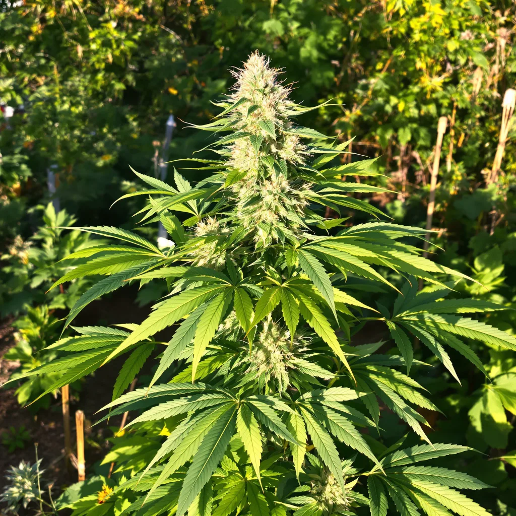 Hash Plant 80% indica / 20% sativa — flor con tricomas visibles