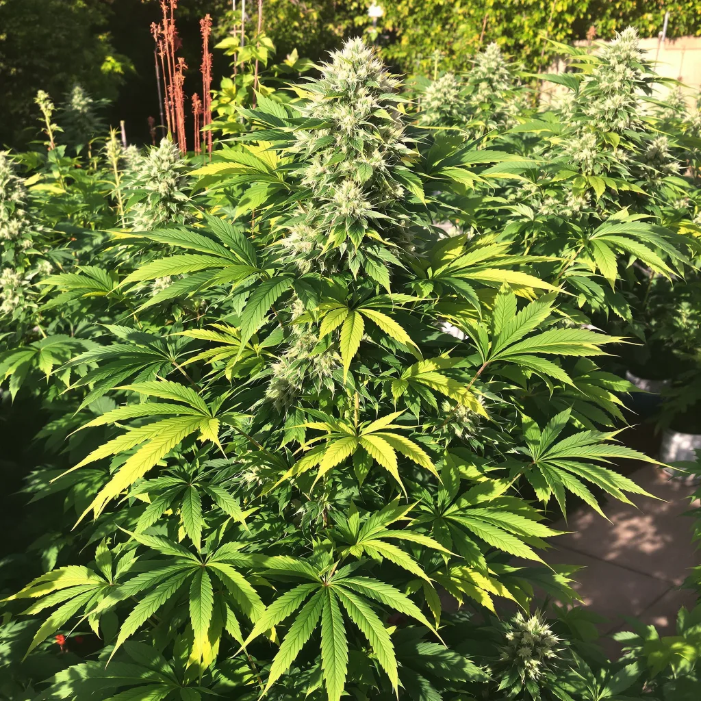 Hashbar OG 65% indica / 35% sativa — flor con tricomas visibles