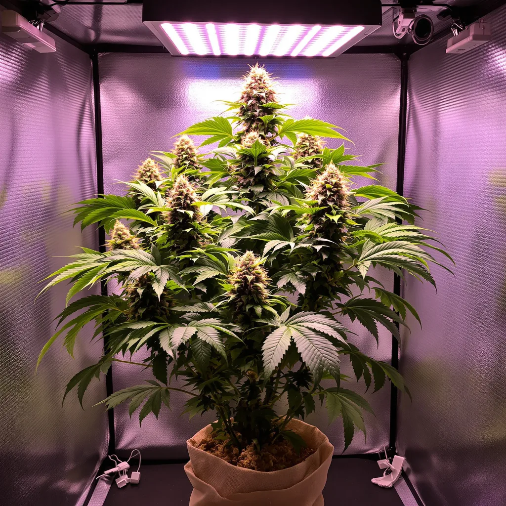 Planta de cannabis Hashbar OG en fase de floración — 90-130 cm feminizada