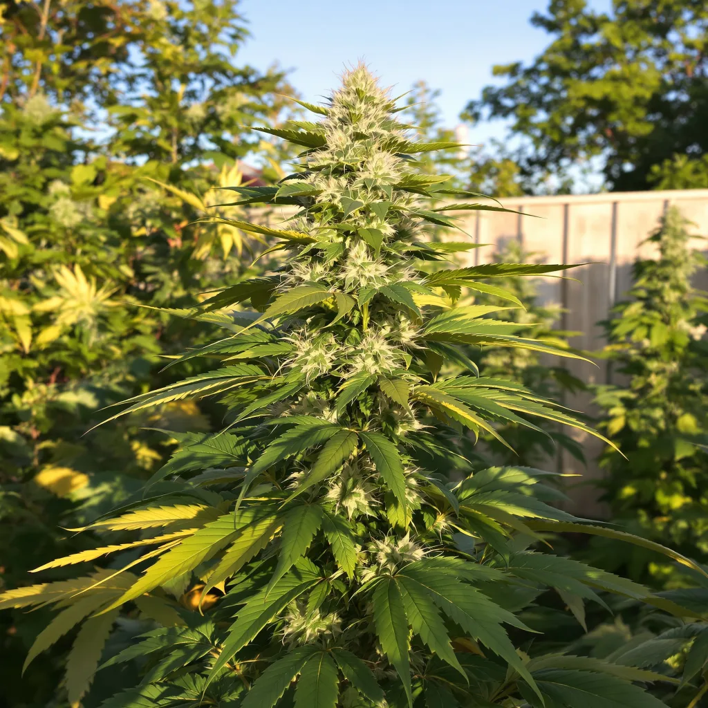 Hashberry 70% indica / 30% sativa — flor con tricomas visibles