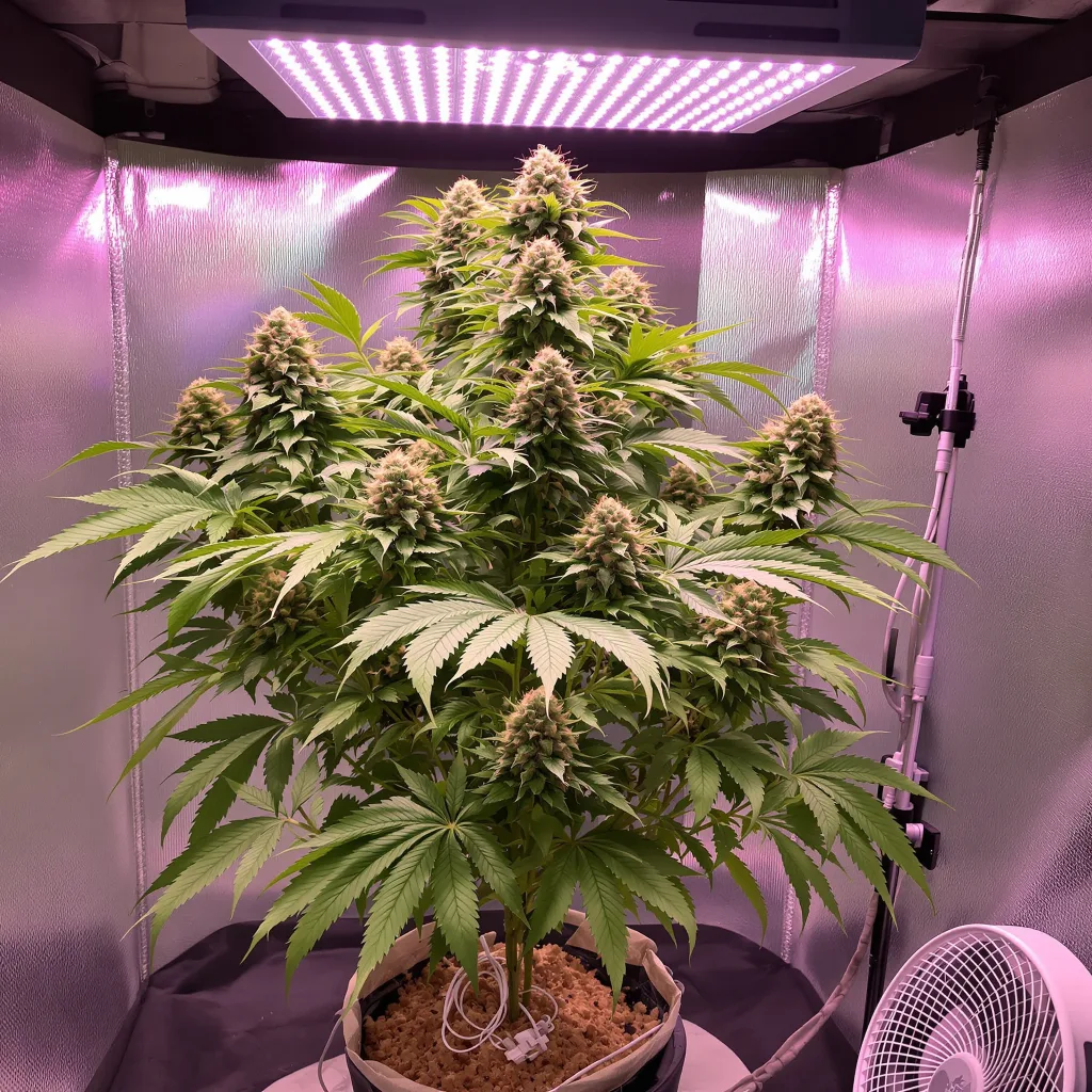 Planta de cannabis Hawaiian en fase de floración — 60-100 cm autofloración