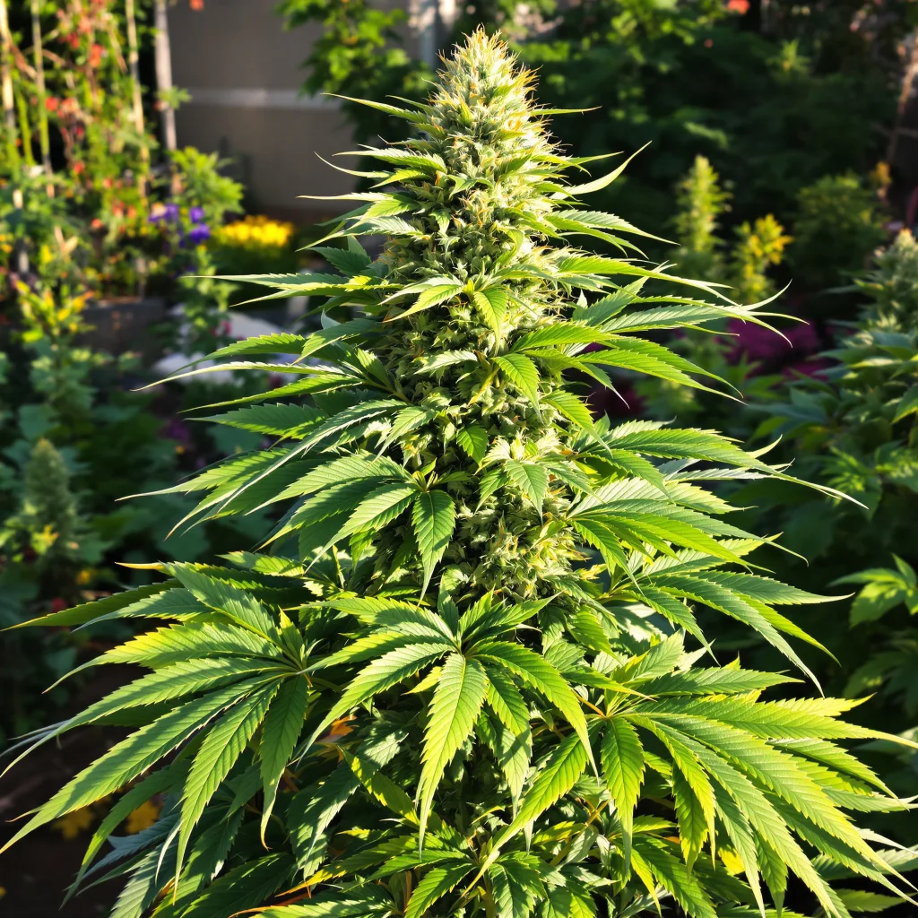 Hawaiian Dream CBD 47% indica / 53% sativa — flor con tricomas visibles