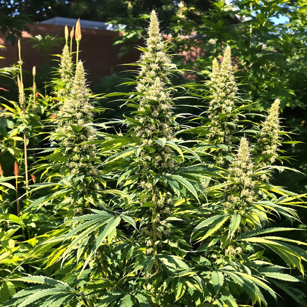 Hawaiian Snow 10% indica / 90% sativa — flor con tricomas visibles