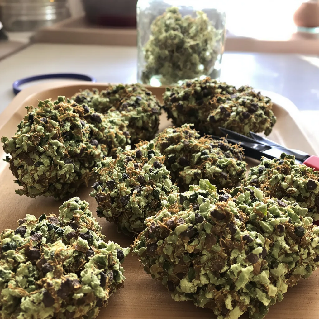 Haze XL 67% indica / 33% sativa — flor con tricomas visibles