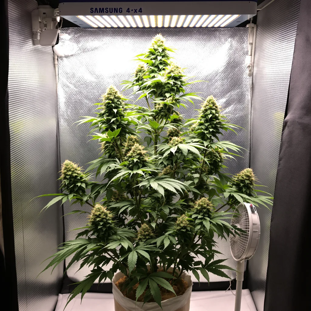 Planta de cannabis Head Cheese en fase de floración — 120-180 cm feminizada