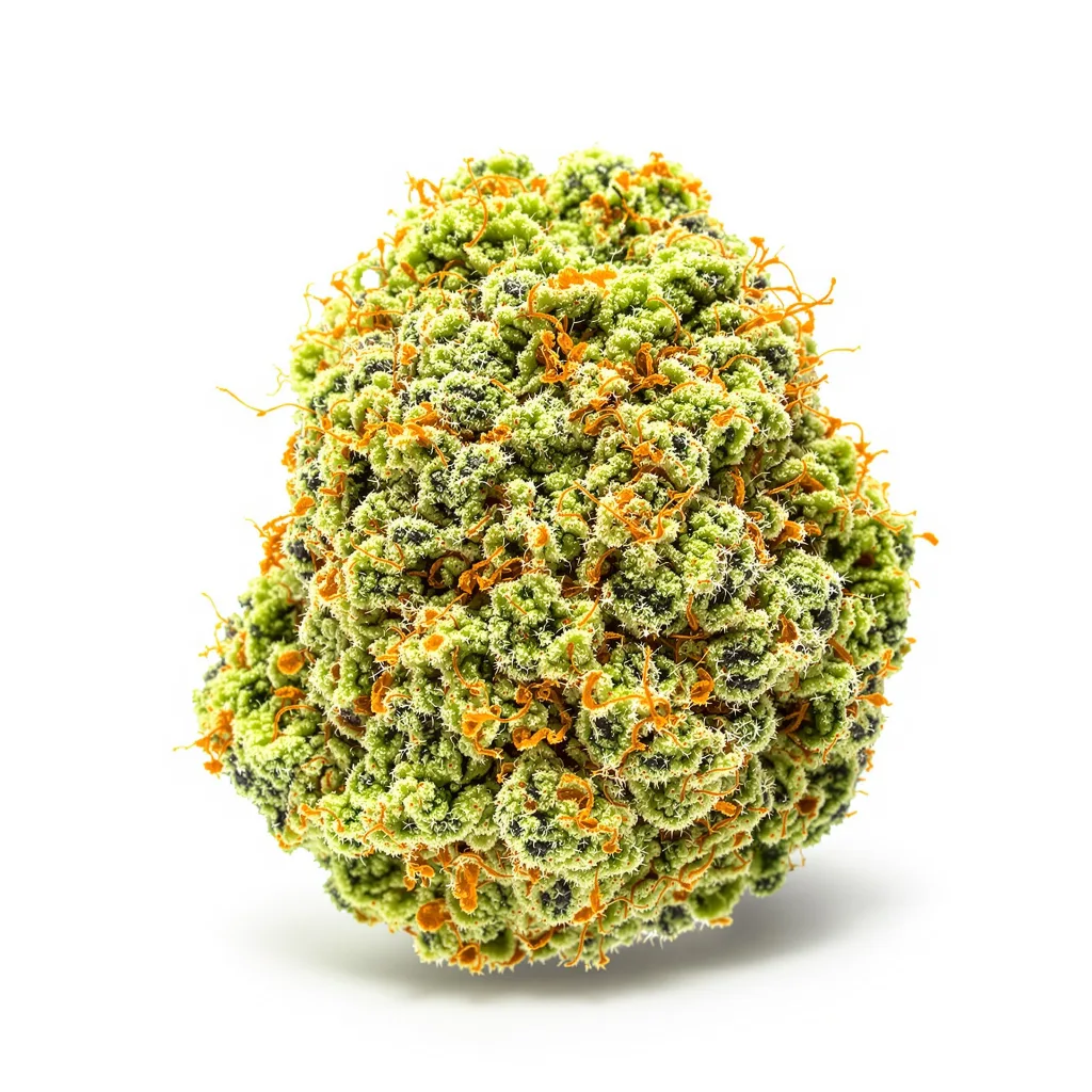 Hempstar 10% indica / 80% sativa — flor con tricomas visibles