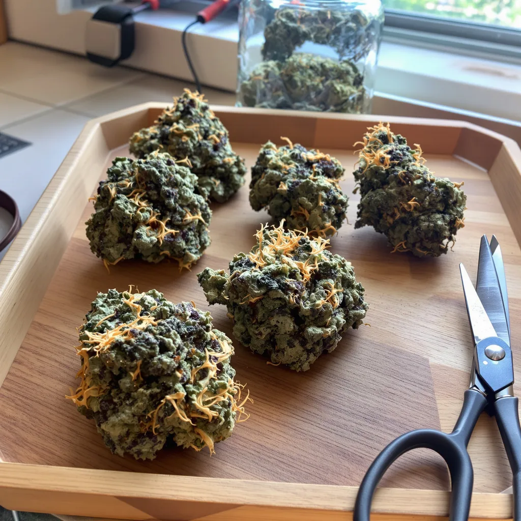 Hercules 89% indica / 11% sativa — flor con tricomas visibles