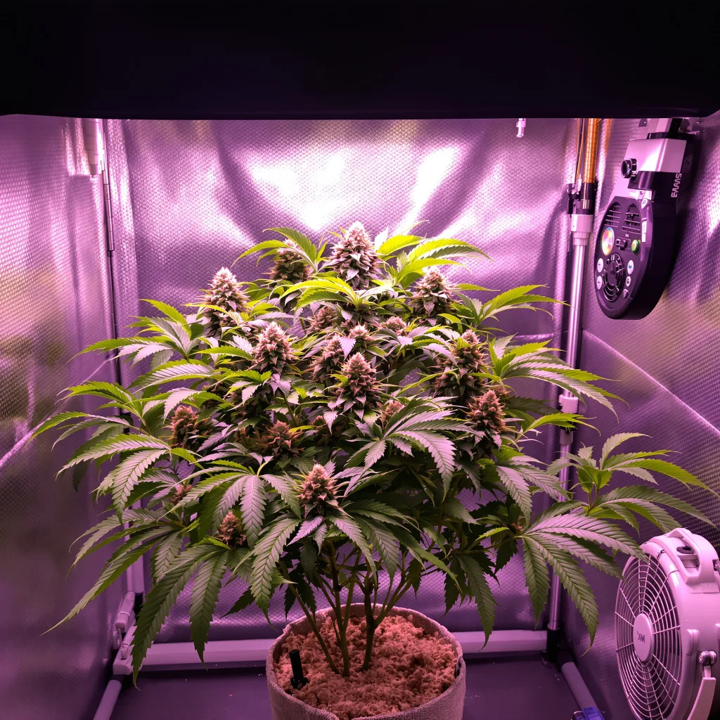 Planta de cannabis High Resin Strains Mixpack en fase de floración — 90-130 cm feminizada