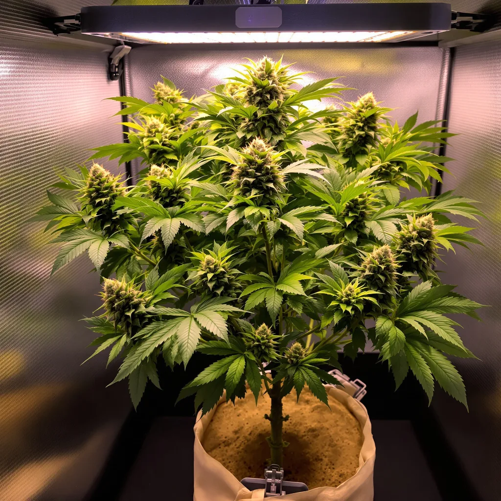 Planta de cannabis Hindu Kush en fase de floración — 90-130 cm feminizada