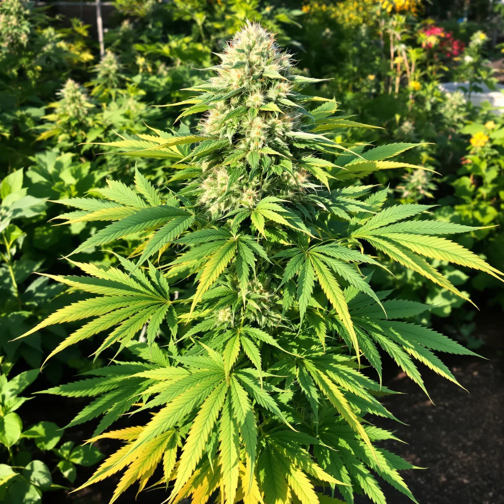 Hindu Skunk 70% indica / 30% sativa — flor con tricomas visibles