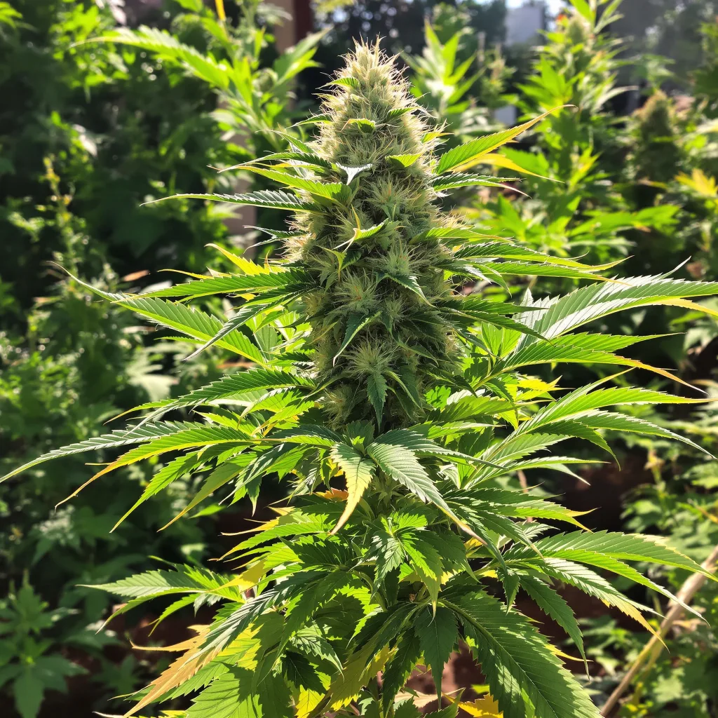 Hindu Skunk 70% indica / 30% sativa — flor con tricomas visibles