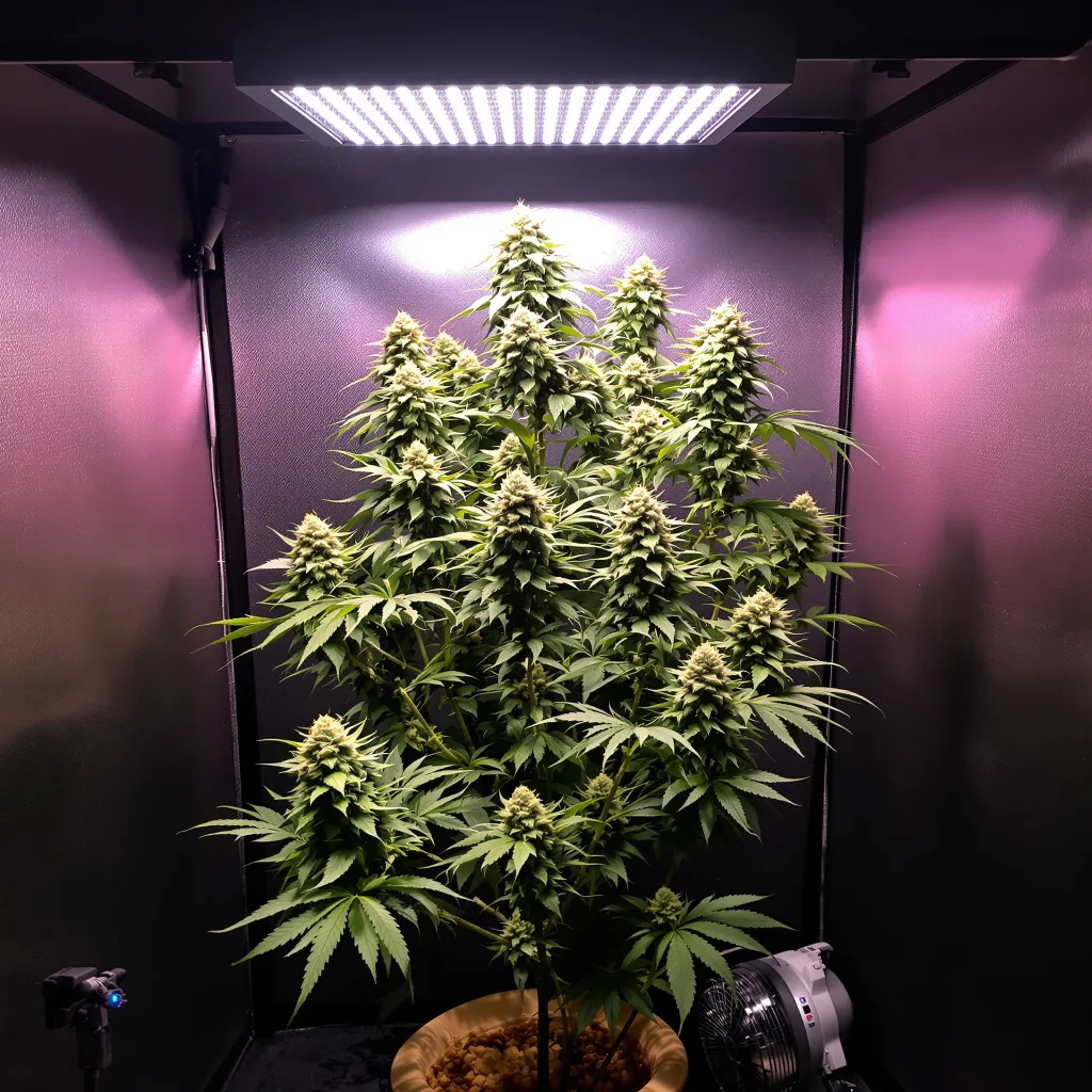 Planta de cannabis Hippie Crippler en fase de floración — 120-180 cm feminizada