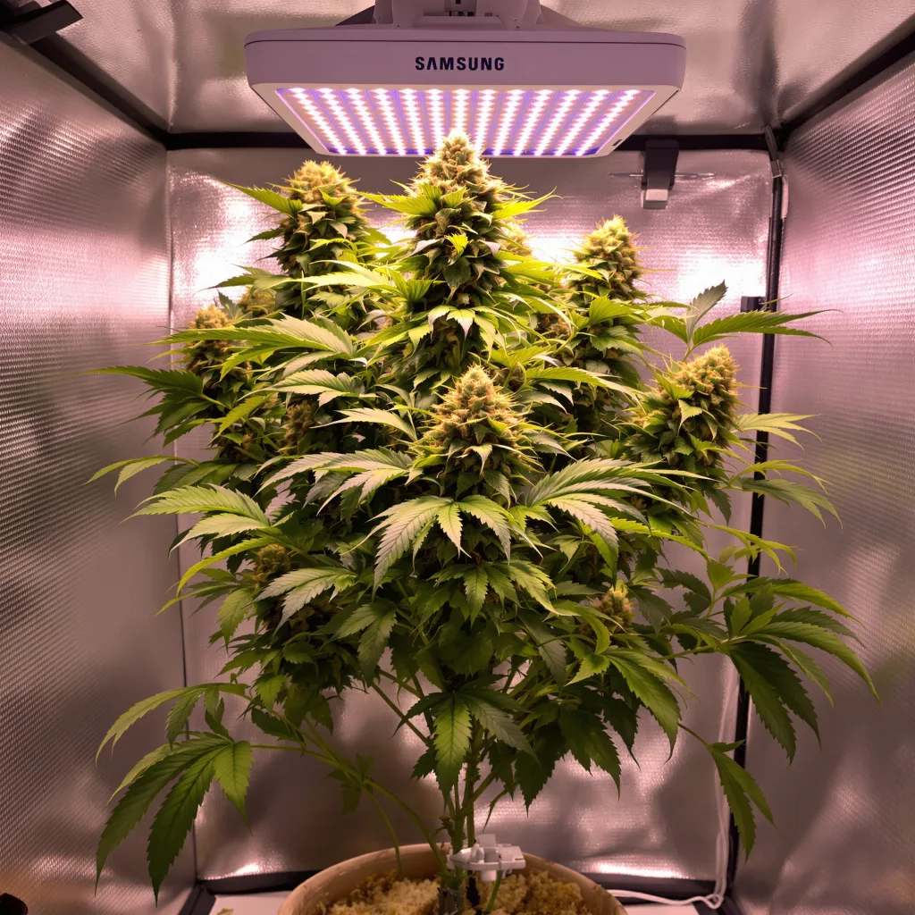 Planta de cannabis Hog's Breath en fase de floración — 90-130 cm feminizada