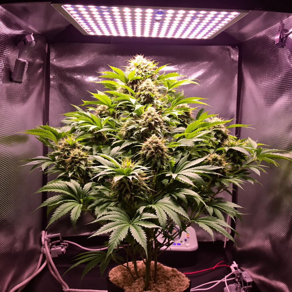 Planta de cannabis Honey Boo Boo en fase de floración — 90-130 cm feminizada