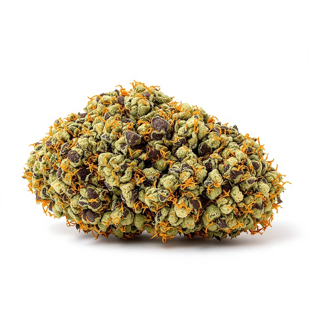 Honey Boo Boo 66% indica / 34% sativa — flor con tricomas visibles