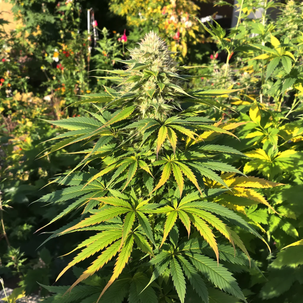 Hood Candy 76% indica / 24% sativa — flor con tricomas visibles