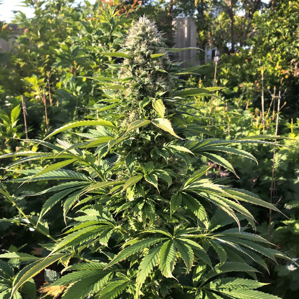 Humboldt Dream 79% indica / 21% sativa — flor con tricomas visibles