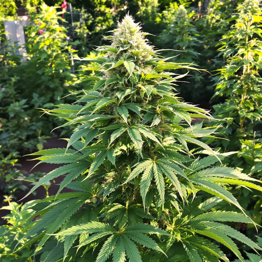 Humboldt Dream 79% indica / 21% sativa — flor con tricomas visibles
