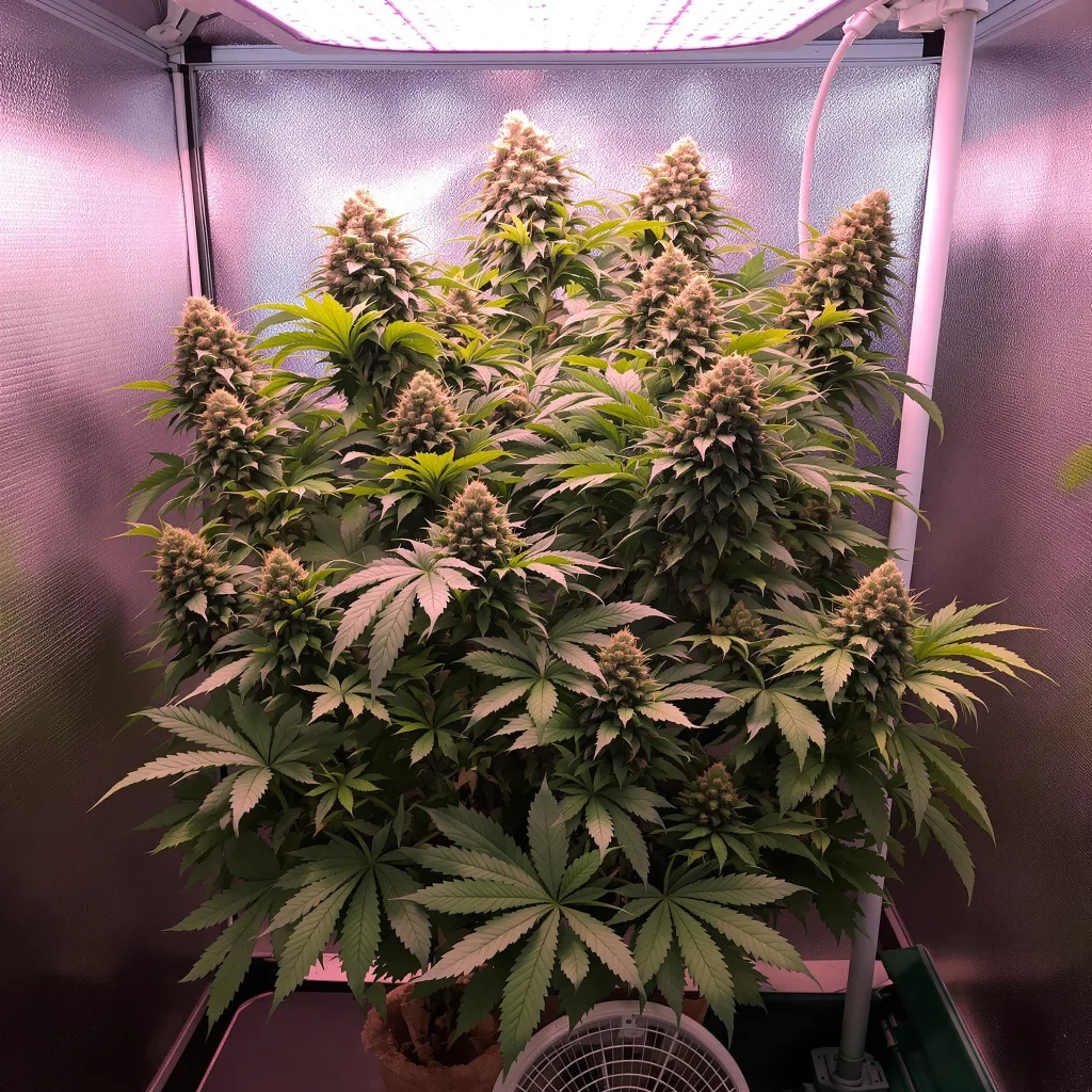 Planta de cannabis Humboldt Headband en fase de floración — 90-130 cm feminizada