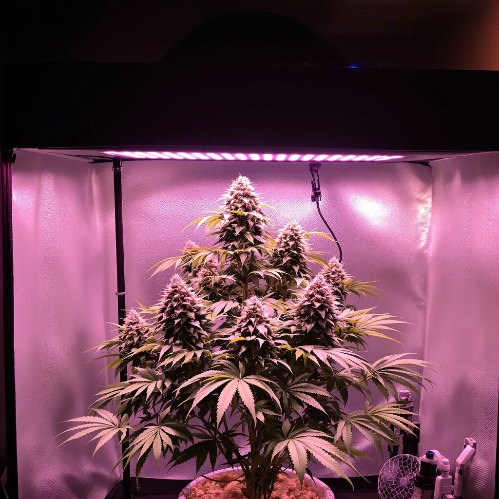 Planta de cannabis Hyper Critical en fase de floración — 60-100 cm autofloración