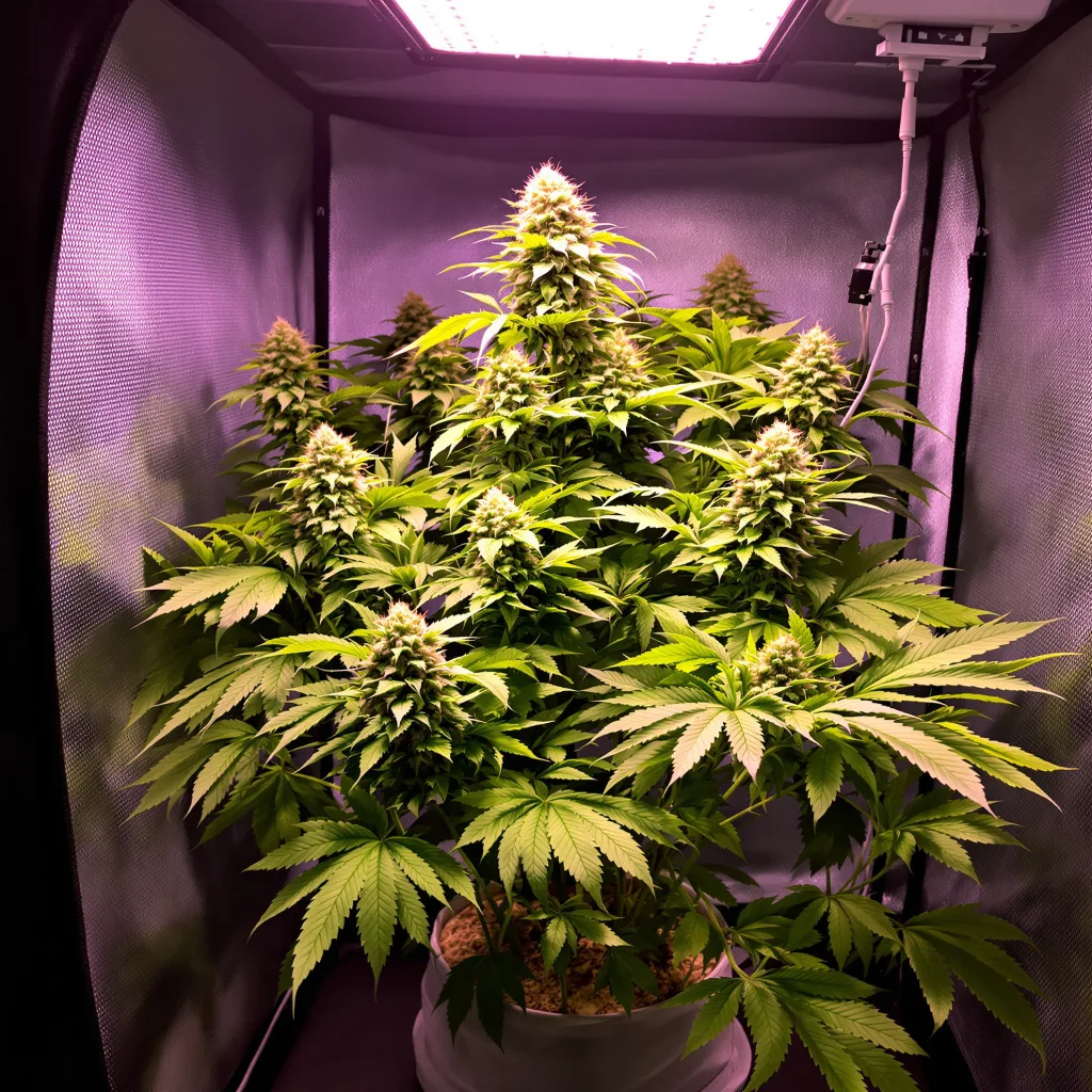 Planta de cannabis Hyper Critical en fase de floración — 90-130 cm feminizada