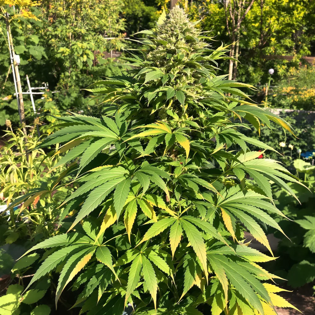 Hyper Critical 68% indica / 32% sativa — flor con tricomas visibles