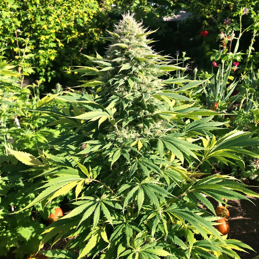 I-95 71% indica / 29% sativa — flor con tricomas visibles