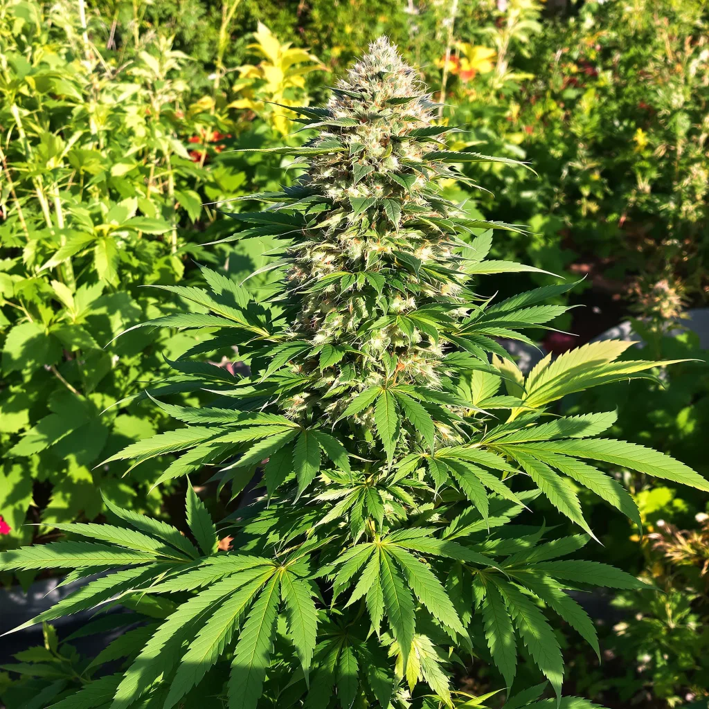 Ice Cream Cake 70% indica / 30% sativa — flor con tricomas visibles
