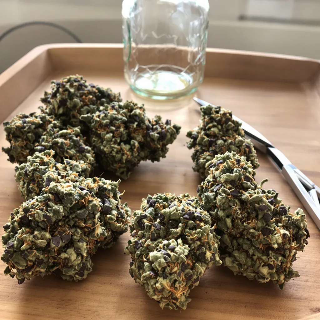 Ice 87% indica / 13% sativa — flor con tricomas visibles