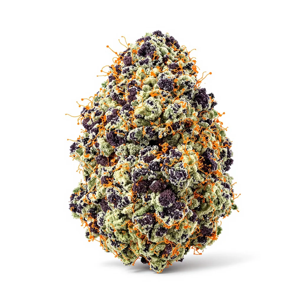 Ice 87% indica / 13% sativa — flor con tricomas visibles